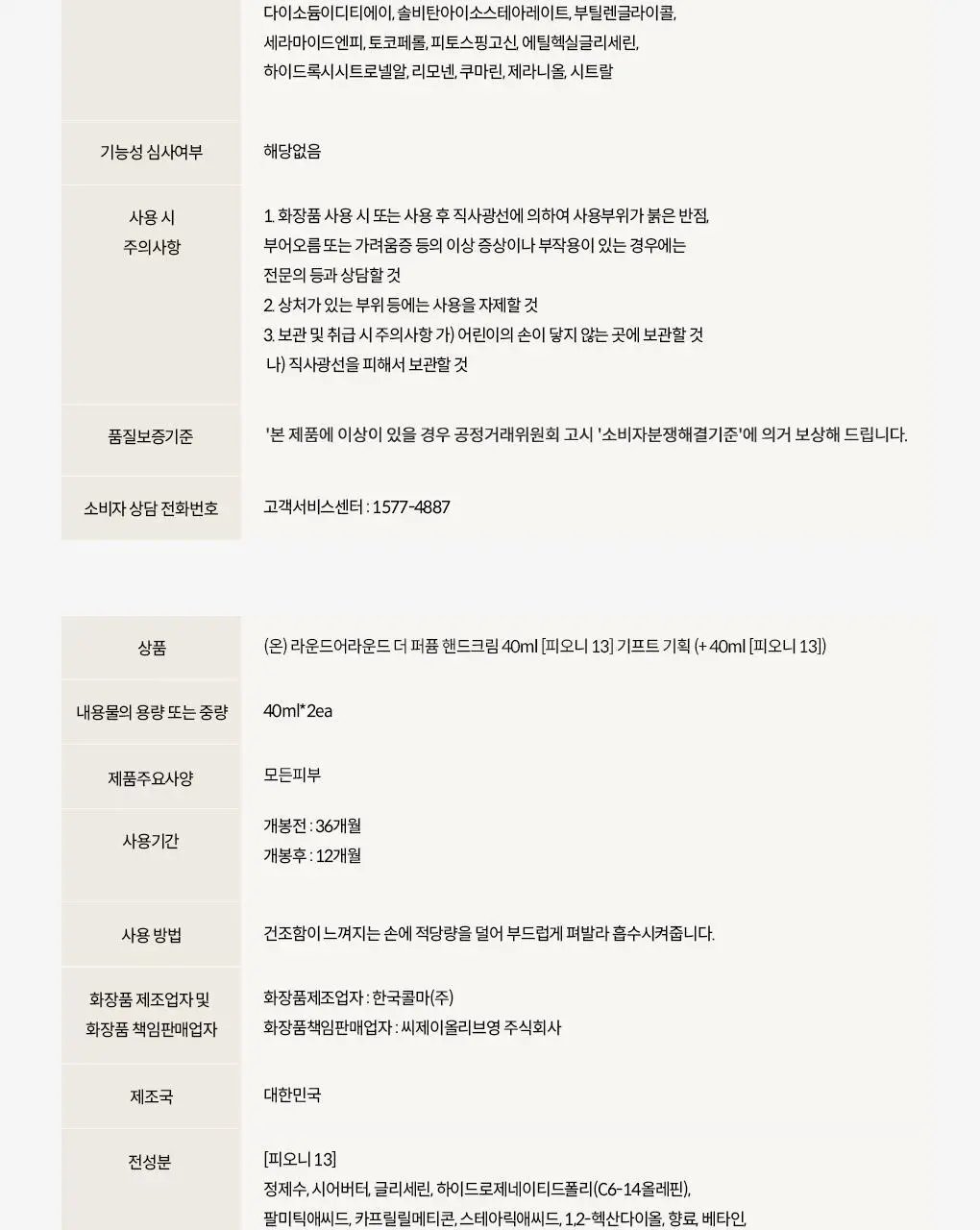 [더블기획] 라운드어라운드 더 퍼퓸 핸드크림 기프트 1+1기획 상세페이지 16